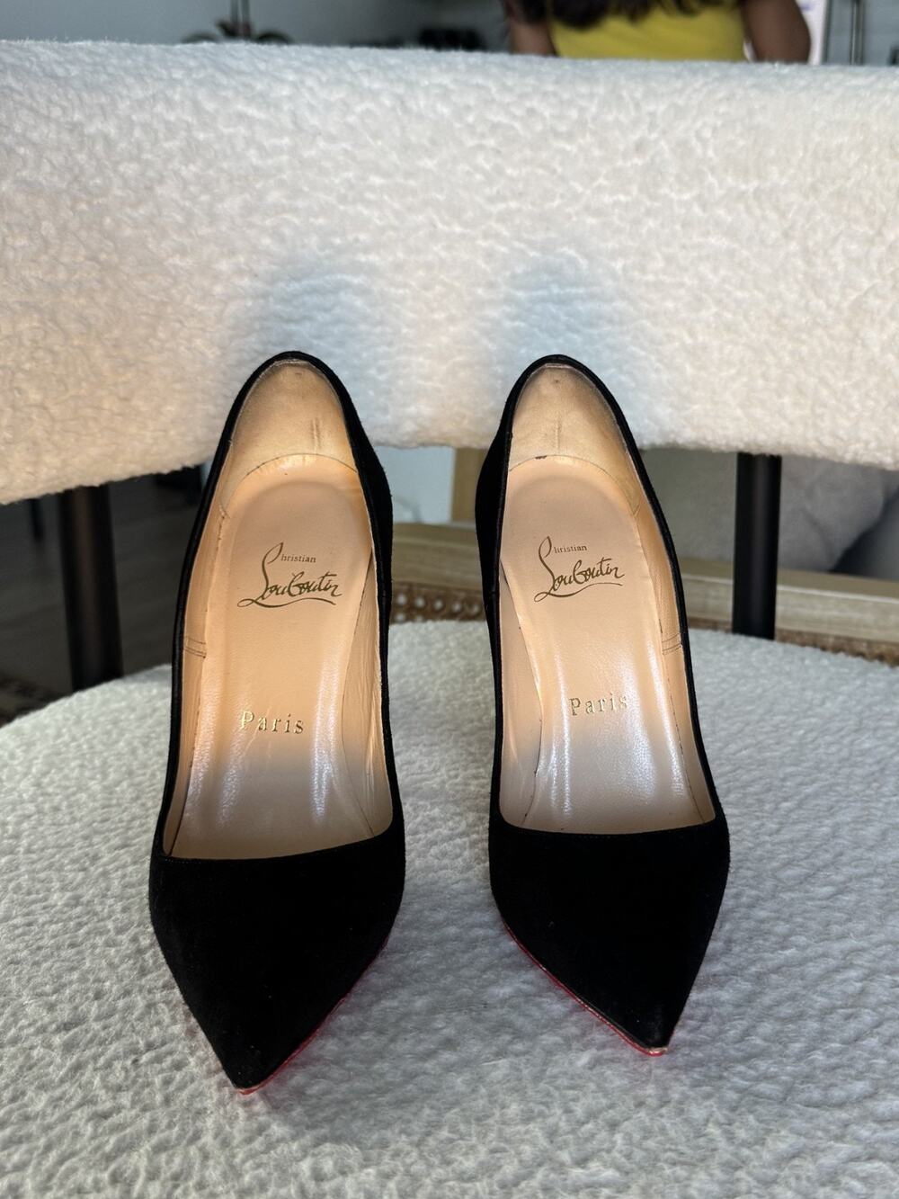 Christian Louboutin So Kate 120 Size 35 5 Black Suede stiletto